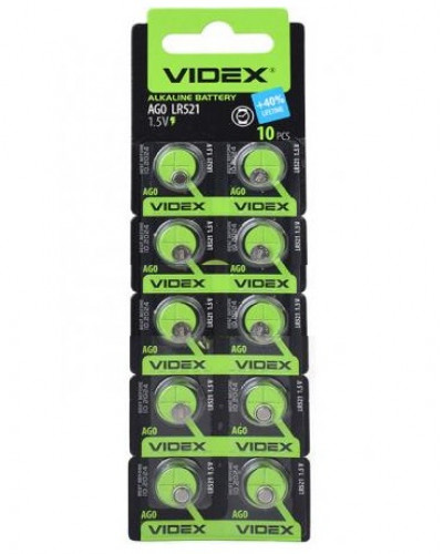 Купити Годинникова батарея Videx AG0/LR521 Blister