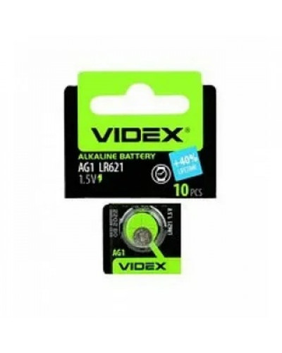 Купити Годинникова батарея Videx AG1/LR621/G1/LR60/164/GP64A/364/SR621W