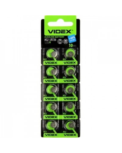 Купити Годинникова батарея Videx AG2/LR726/G2/LR59/196/GP96A/396/SR726W