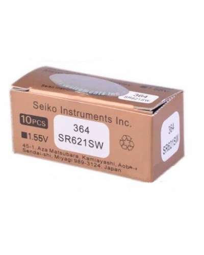 Купити Годинникова батарея SEIZAIKEN 364 SR621SW 1.55V silver