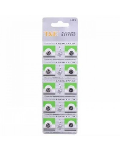 Купити Годинникова батарея T&E LR626, 377, G4
