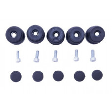 Комплект амортизаторів, заглушок, болтів (чорний)
