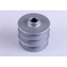 168F - Шків ременя провідний 3 струмки (пос. Ø19mm, зовнішній Ø85mm)