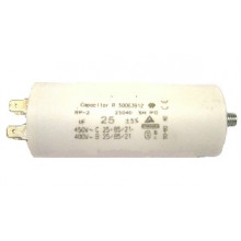 Конденсатор робочий 25 mF СВВ60 450 VAC, болт+клеми