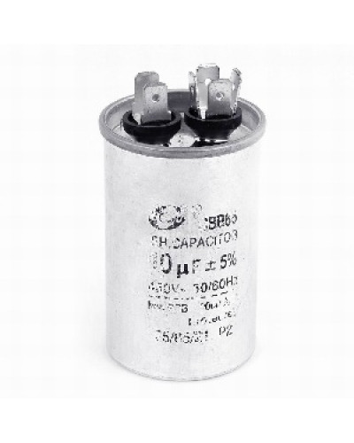 Купити Конденсатор 10 mF CBB65 450VAC, металевий