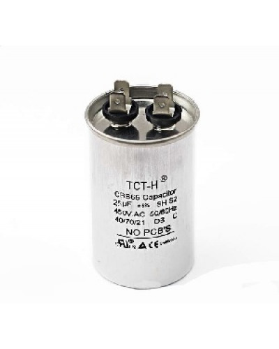 Купити Конденсатор 25 mF CBB65 450VAC, металевий