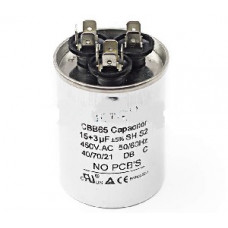 Конденсатор 15+3 mF CBB65 450VAC, металевий