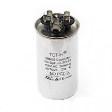 Конденсатор 30+3 mF CBB65 450VAC, металевий