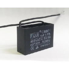 Конденсатор 4 mF CBB61 450VAC, квадратний