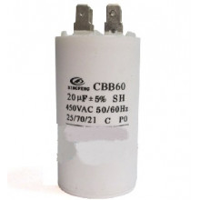 Конденсатор робочий 20 mF СВВ60 450 VAC, клеми