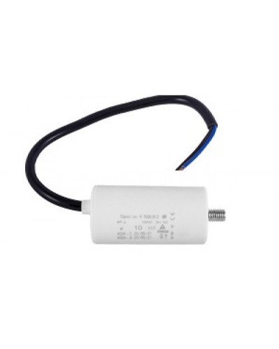 Купити Конденсатор робочий 10 mF СВВ60 450 VAC, болт+проводи