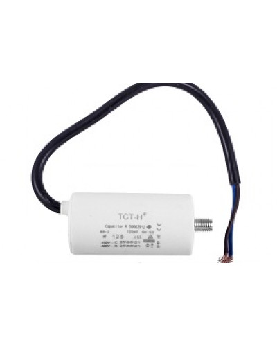 Купити Конденсатор робочий 12.5 mF СВВ60 450 VAC, болт+проводи