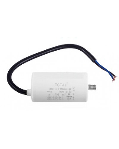 Купити Конденсатор робочий 14 mF СВВ60 450 VAC, болт+проводи