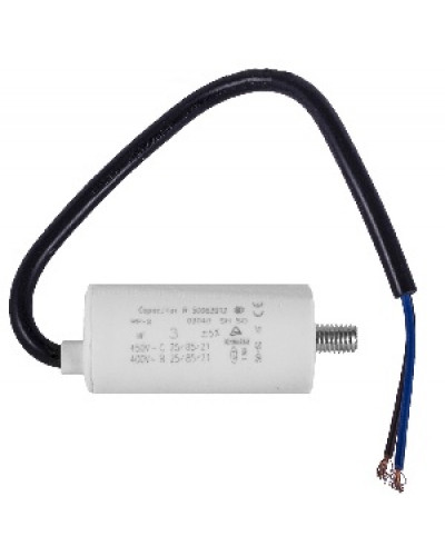 Купити Конденсатор робочий 3 mF СВВ60 450 VAC, болт+проводи