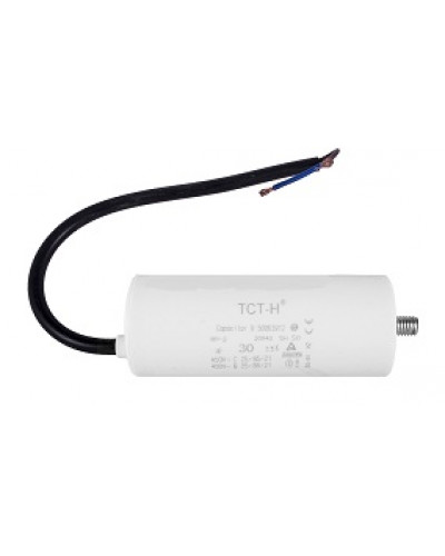 Купити Конденсатор робочий 30 mF СВВ60 450 VAC, болт+проводи