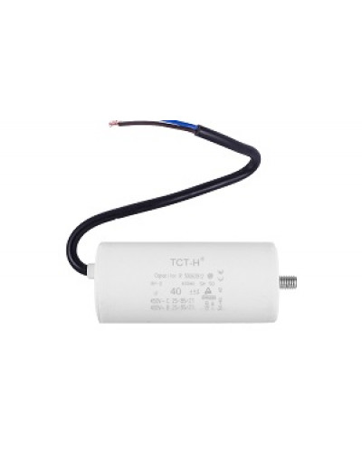 Купити Конденсатор робочий 40 mF СВВ60 450 VAC, болт+проводи