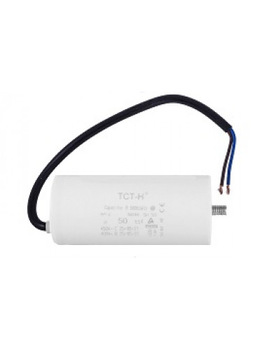 Купити Конденсатор робочий 50 mF СВВ60 450 VAC, болт+проводи