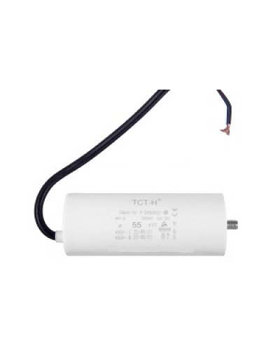 Купити Конденсатор робочий 55 mF СВВ60 450 VAC, болт+проводи