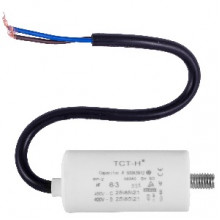 Конденсатор робочий 6.3 mF СВВ60 450 VAC, болт+проводи