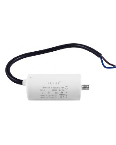 Купити Конденсатор робочий 8 mF СВВ60 450 VAC, болт+проводи