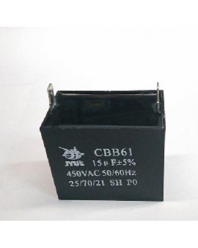 Купити Конденсатор 15 mF CBB61 450VAC, квадратний