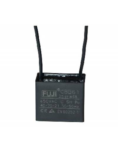 Купити Конденсатор 25 mF CBB61 450VAC, квадратний