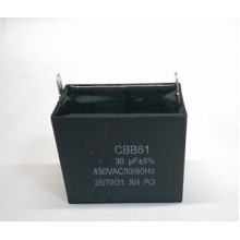 Конденсатор 30 mF CBB61 450VAC, квадратний