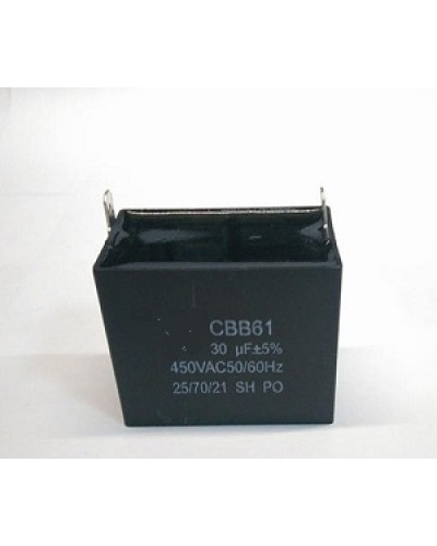 Купити Конденсатор 30 mF CBB61 450VAC, квадратний