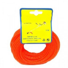 Лісочка для мотокоси кручена d=3 mm, 15 метрів