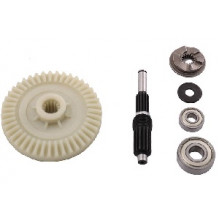 Шестерня електропили пластикова з валом та підшипниками