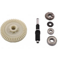 Шестерня електропили пластикова з валом та підшипниками