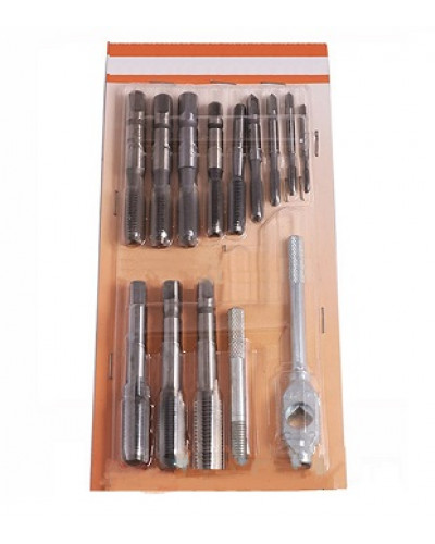 Купити Майстер 4 ( Набір мітчиків М3, М4, М5, М6, М8, М8х1, М10, М10х1.25, М10х1, М 12, М12х1, 25, М12х1 + Вороток)