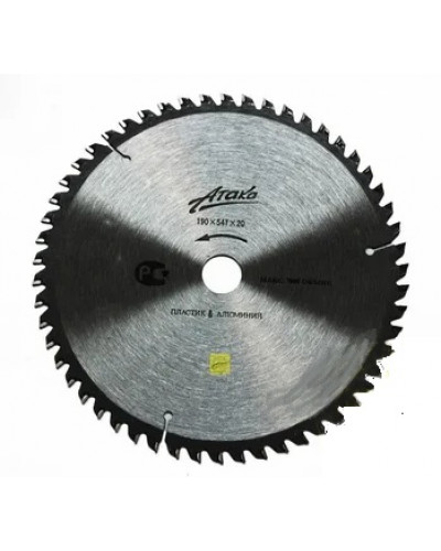 Купити Диск пильний Атака 190x54x20 по алюмінію