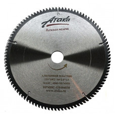 Диск пильний Атака 255x100x30 по алюмінію