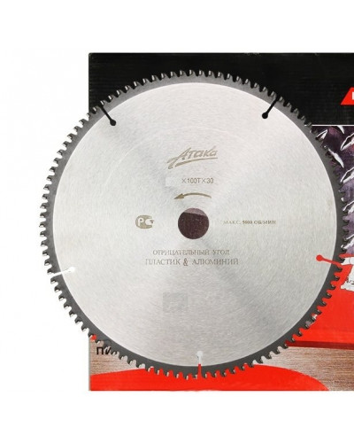 Купити Диск пильний Атака 255x100x30 по алюмінію (негативний)
