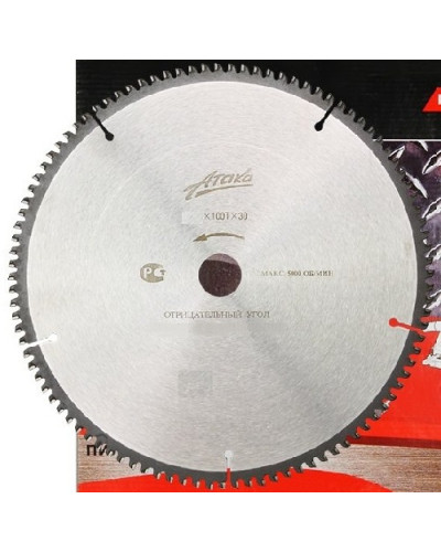 Купити Диск пильний Атака 350x100x32 по ламінату (негативний)