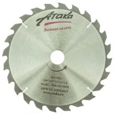 Диск пильний Атака 250x24x32 по дереву
