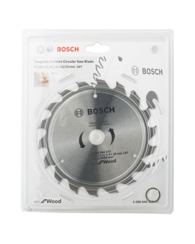 Купити Диск пильний Bosch 160x18x20 по дереву.