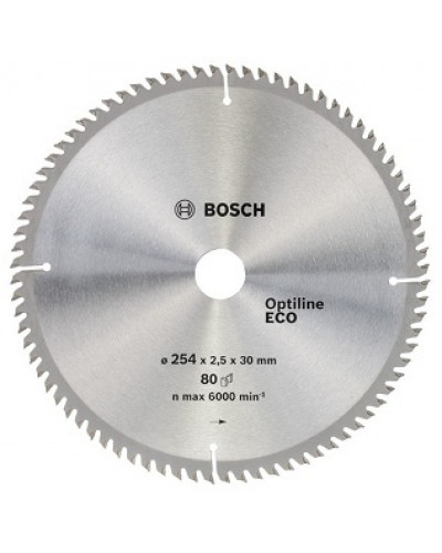 Купити Диск пильний Bosch 254x80x30 по дереву.