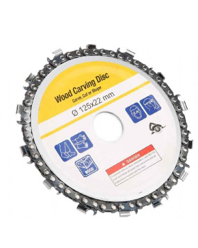 Купити Диск пильний ланцюговий для УШМ Ø125x22 по дереву