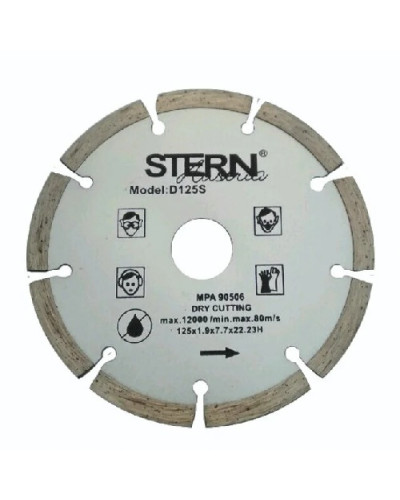 Купити Диск алмазний відрізний Stern 125мм S