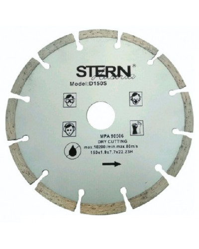Купити Диск алмазний відрізний Stern 150мм S