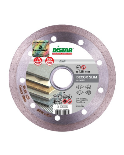 Купити Диск алмазний відрізний Distar 125мм decor slim