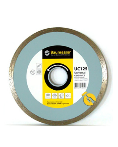 Купити Диск алмазний відрізний Baumesser 125мм універсальний ceramika