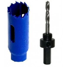 Коронка біметал Ø22мм з хвостовиком