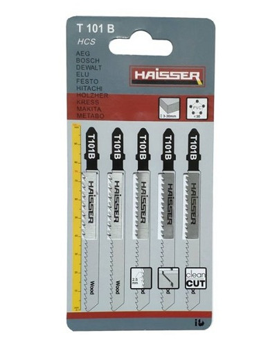 Купити Пилочки для електролобзика Haisser T101B 75мм (5шт.)