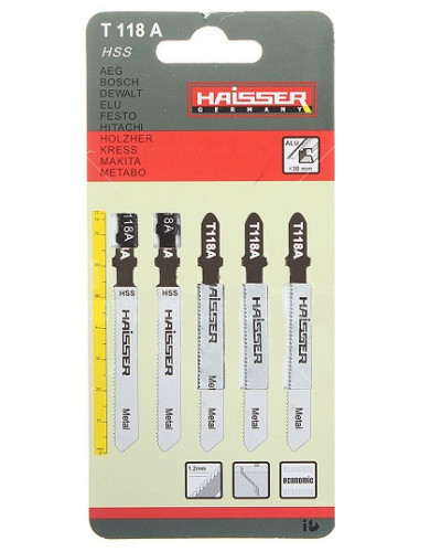 Купити Пилочки для електролобзика Haisser T118A 50мм (5шт.)