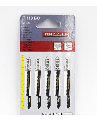 Купити Пилочки для електролобзика Haisser T119BО 50мм (5шт.)