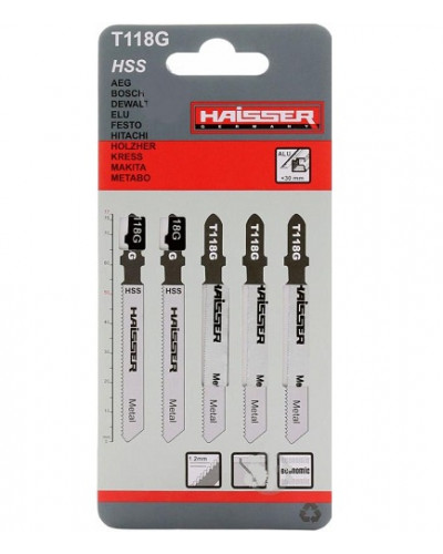 Купити Пилочки для електролобзика Haisser T118G 50мм (5шт.)