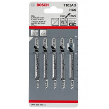 Пилочки для електролобзика Bosch T101AO (5шт.)